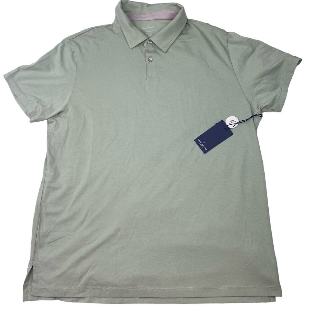 Daniel Hechter Paris Men's Short Sleeve Pima Cotton Polo Shirt Size XL Green NWT
